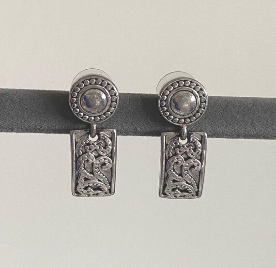Vintage Silver Boho Dangle Earrings: Premier Desi… - image 1