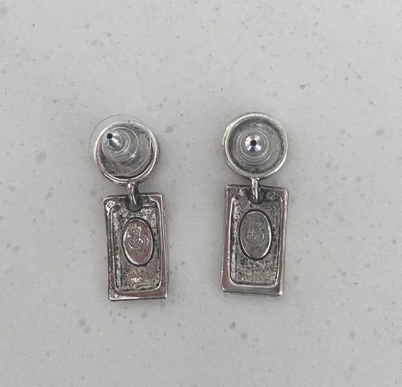 Vintage Silver Boho Dangle Earrings: Premier Desi… - image 3