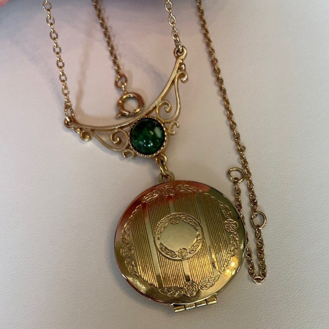 Vintage Locket Goldtone Sarah Coventry Locket Necklace 1980s - Etsy