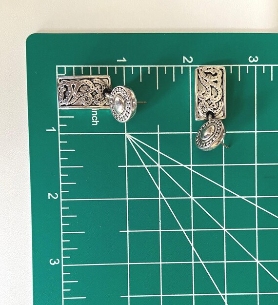 Vintage Silver Boho Dangle Earrings: Premier Desi… - image 5