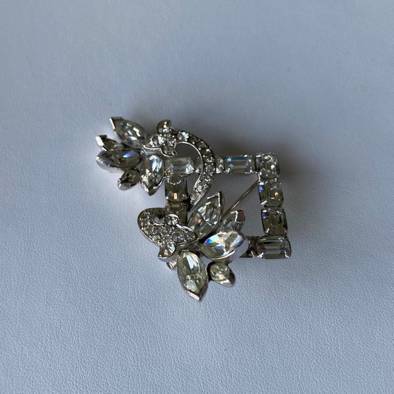 EISENBERG Rhinestone Pin, Vintage 1950s, Estate J… - image 10