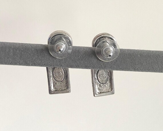 Vintage Silver Boho Dangle Earrings: Premier Desi… - image 4