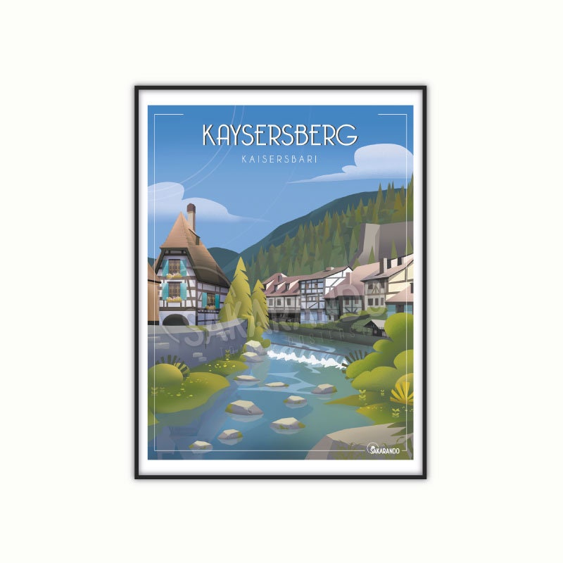 Affiche Kaysersberg, Alsace | Poster Vintage Régionaliste