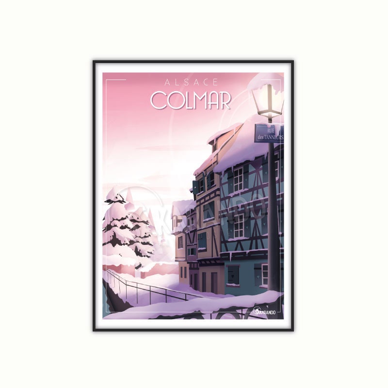 Affiche Colmar, Alsace | Poster Vintage Régionaliste