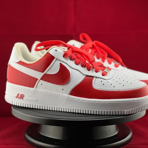 Nike Air Force One off Red Custom by - Etsy
