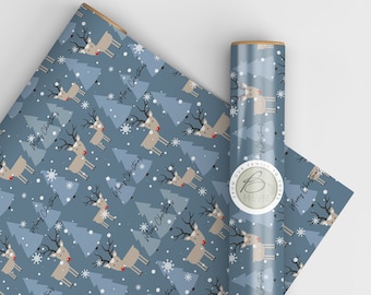 Christmas Wrapping Paper, Merry Christmas, Eco Friendly, 100% Recyclable, Gift Wrapping Paper, Luxury Christmas Gift Wrap, Sheets, Roll