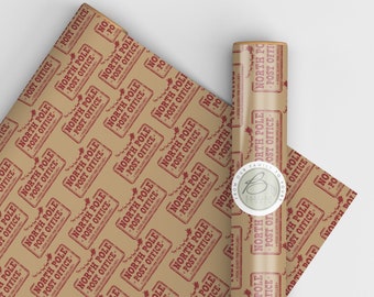 Christmas Eco Friendly Gift Wrapping Paper, 100% Recycled & Recyclable, Luxury Kraft, Children's Xmas Paper, Biodegradable, Sustainable