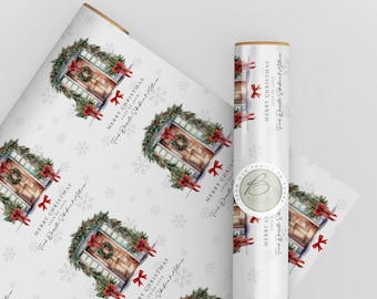 Personalised Merry Christmas Wrapping Paper - Customizable Xmas Gift Wrap