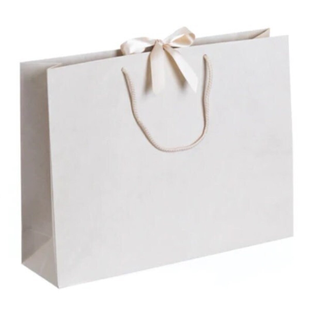 Packs 3/5/10 Large Boutique Ivory Gift Bag Packs Recycled Etsy UK