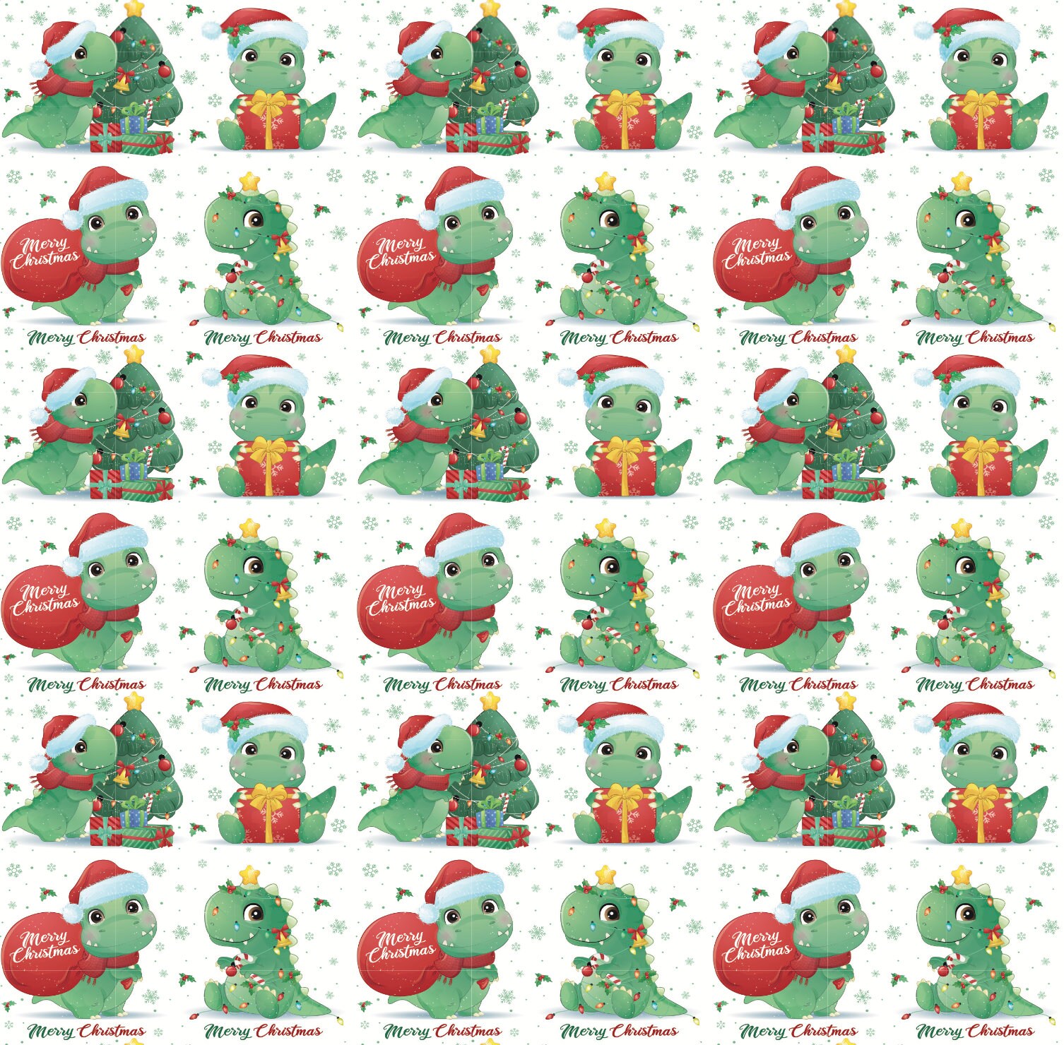 175 Sq. Ft. Reversible Black Christmas Wrapping Paper for Kids, Dinosaurs,  Yetis