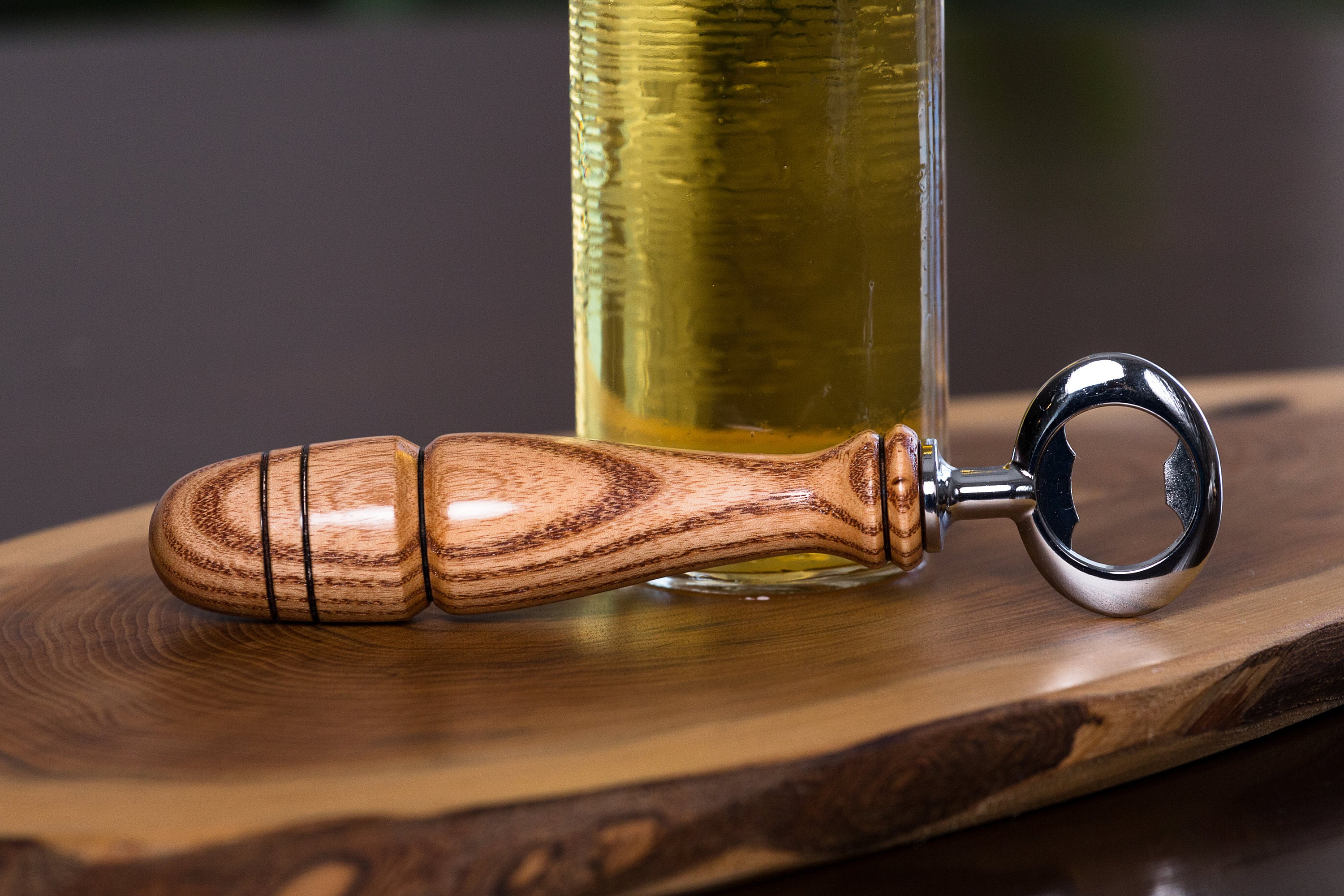 Beer Bottle Opener Custom Wood Turned Beer Bottle Opener Etsy UK