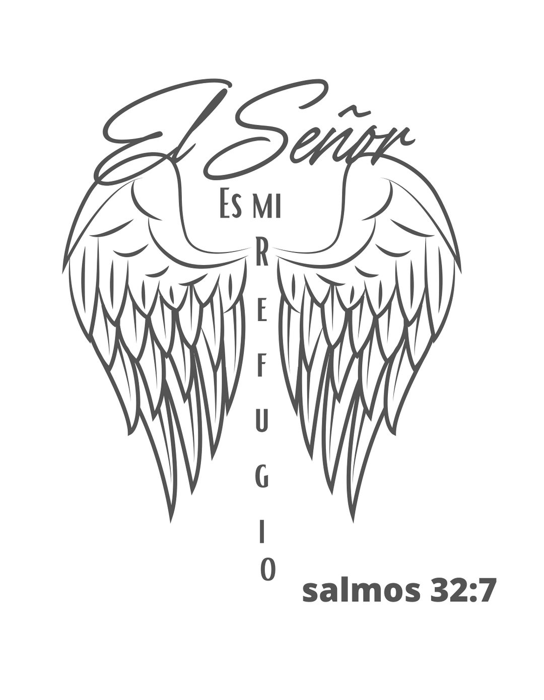 EL SENOR Es Mi Refugio/spanish Template the LORD is My Etsy