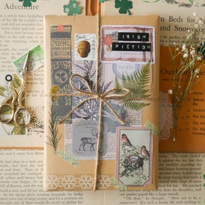 Irish Fiction Book Blind Date Gift Box: Chocolate, Tea & Shamrock Pin