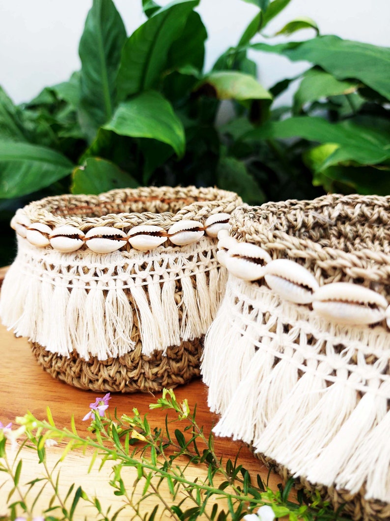 Small Basket for Keys Small Storage Basket Natural Seagrass Etsy