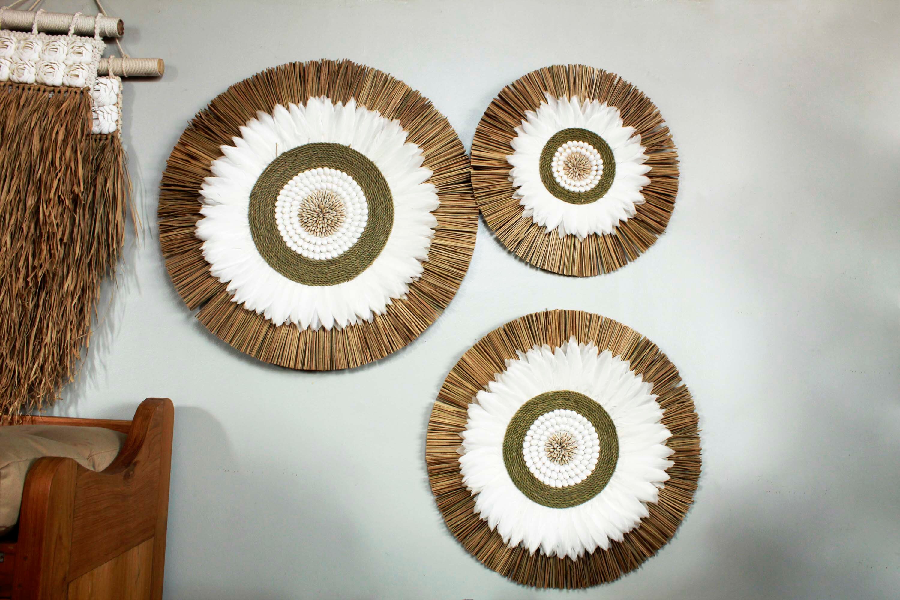 Marina 3 Piece Wall Art Set Seagrass Wall Decor, Woven Wall Hanging — free download