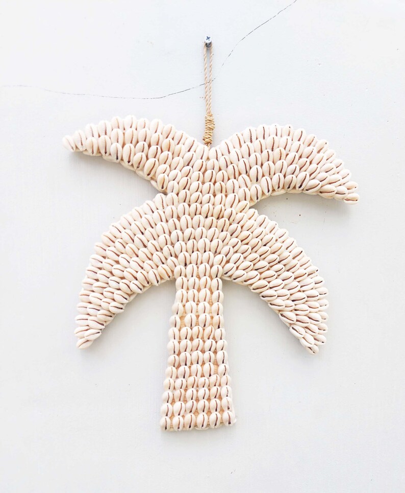 Palm Trees Nursery Decor, Palm Trees Wall Hanging, Shells Wall Art, Sea
