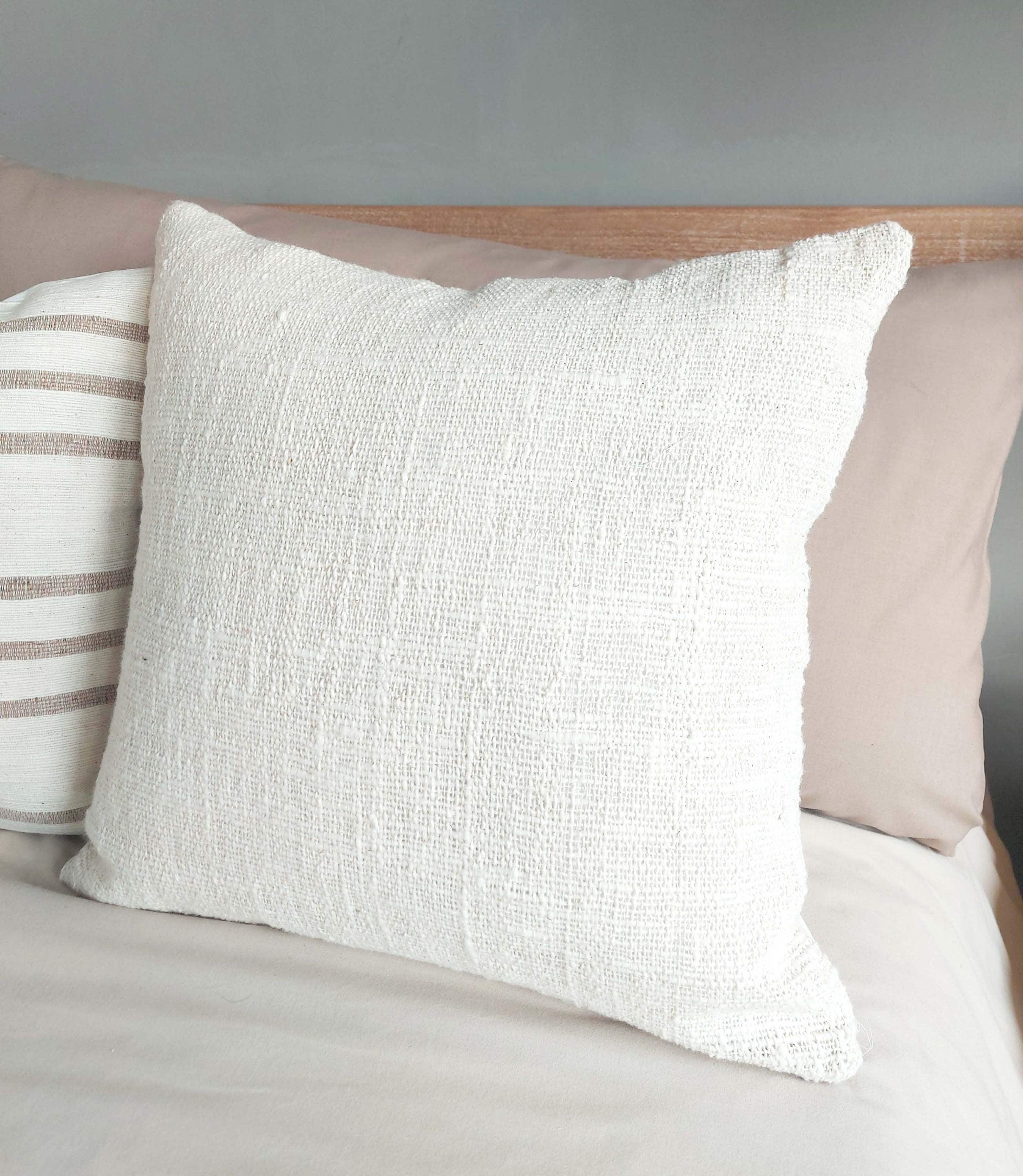 Kayacream and Brown Striped Throw Blanket Boho With Tassel Etsy UK