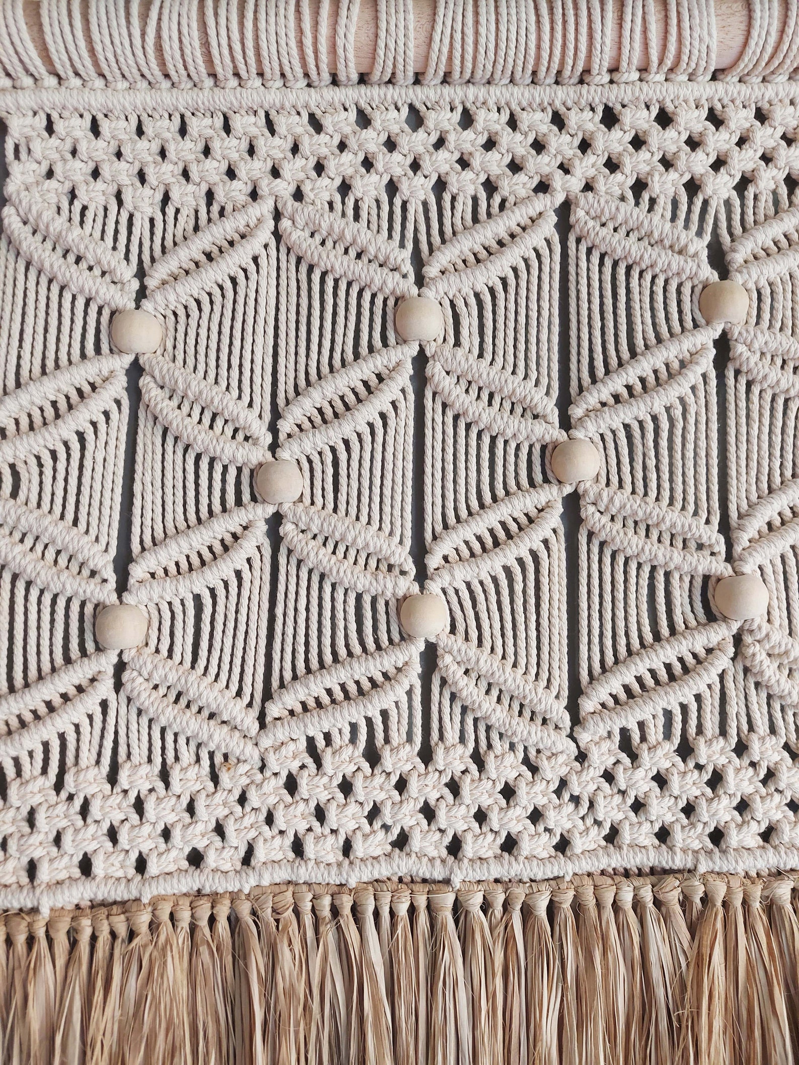 Large Macrame Wall Hanging Natural Raffia, Boho Tapestry, Brown and ...