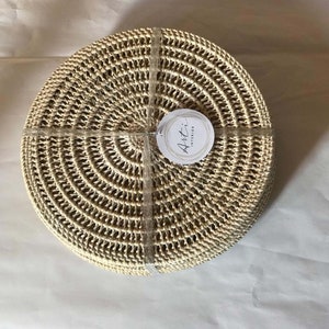 Set of Natural Rattan Placemats Round Placemats Rattan Decor - Etsy
