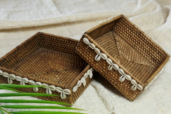 Bali Beaded & Shell Trays Bali Beaded & Shell Trays