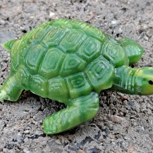 NOS Vintage Mini Miniature Sea Turtles Terrarium Diorama Advent Calendar Crafting Dollhouse Party Favors Stocking Stuffer Collectible Toy