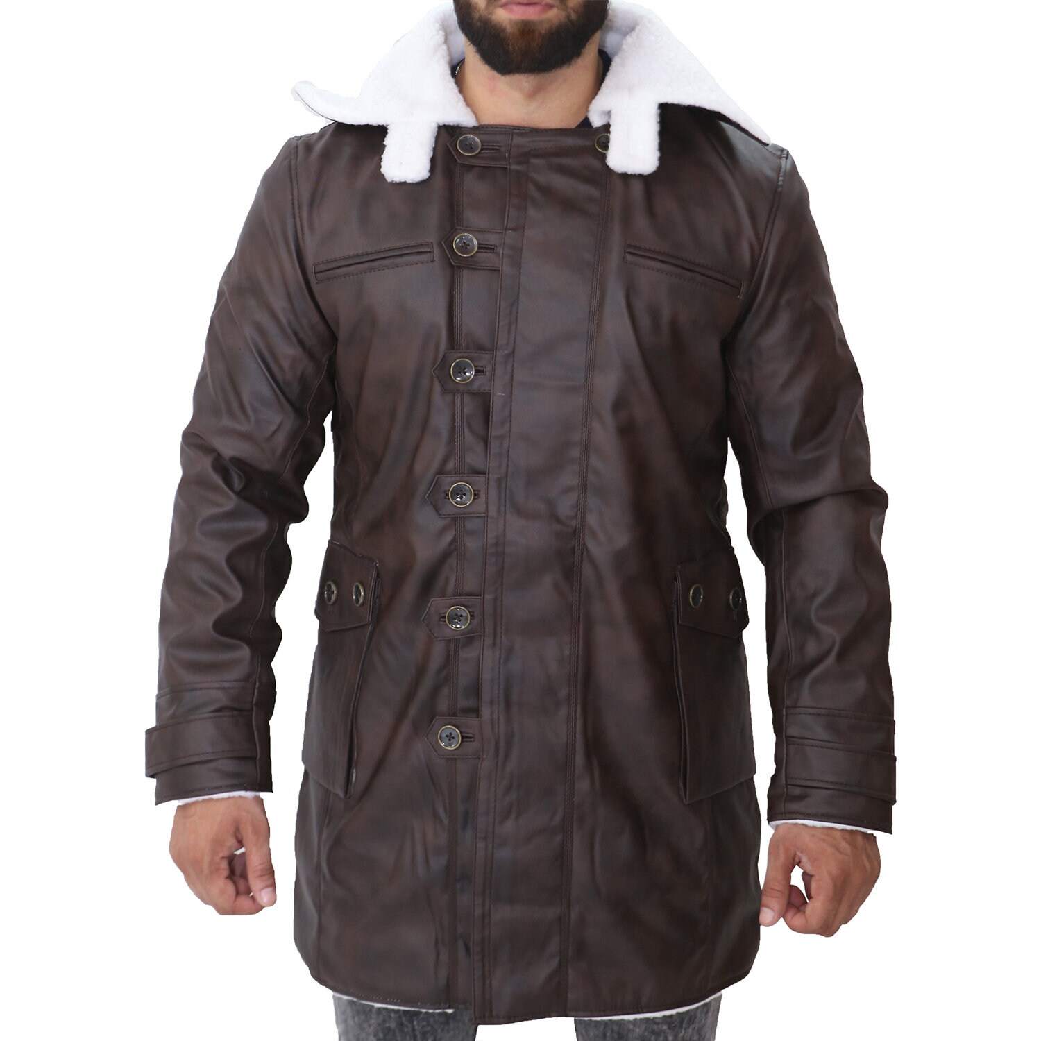 Tom Hardy The Dark Knight Rises Real Leather Bane Coat
