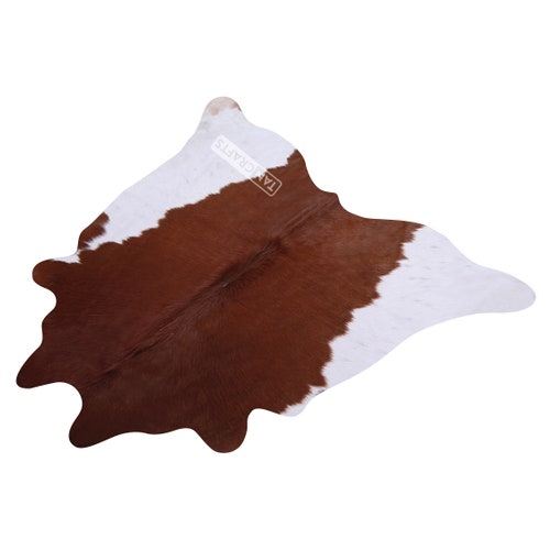 Brown and White Spot Cowhide Rug shops Brown White Cow Hide Leather Cow Hide Skin Rug Brown Color
