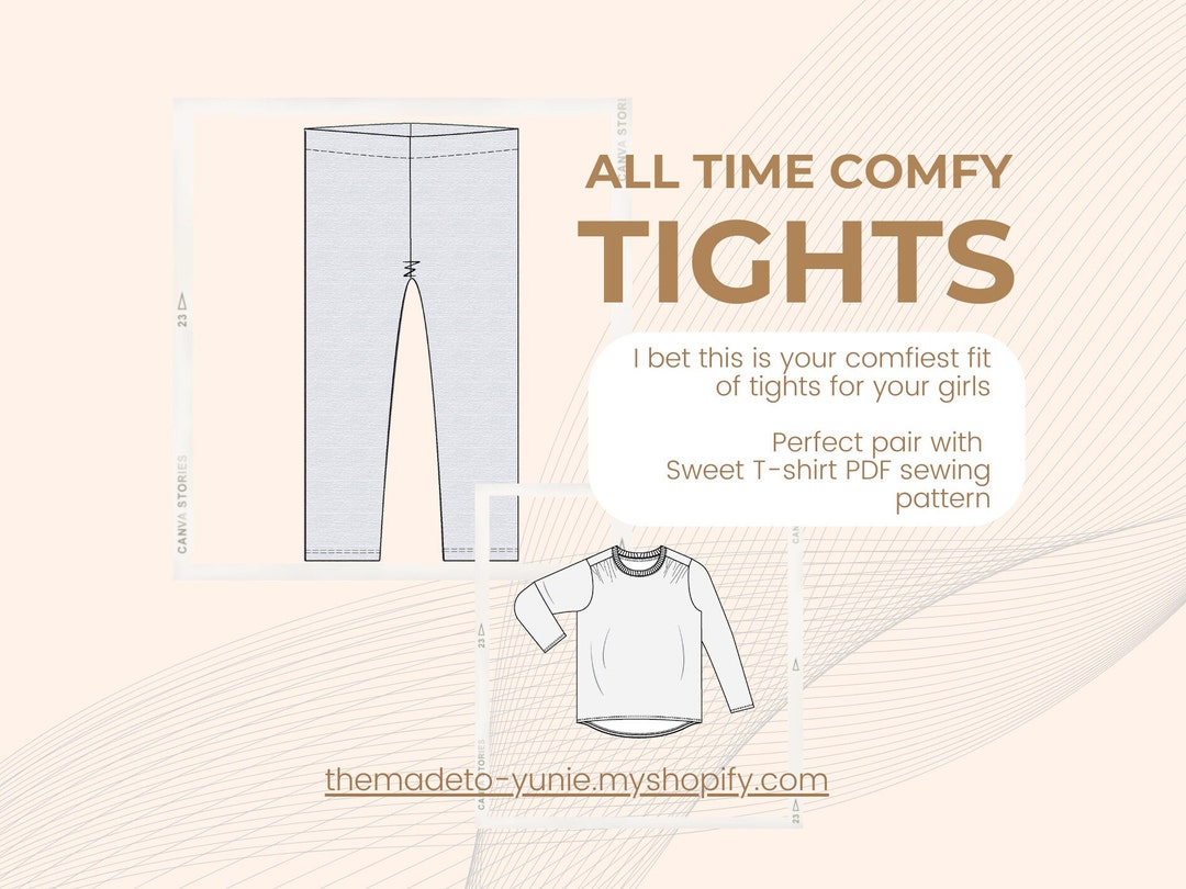 Kids Tights PDF Sewing Pattern - Etsy