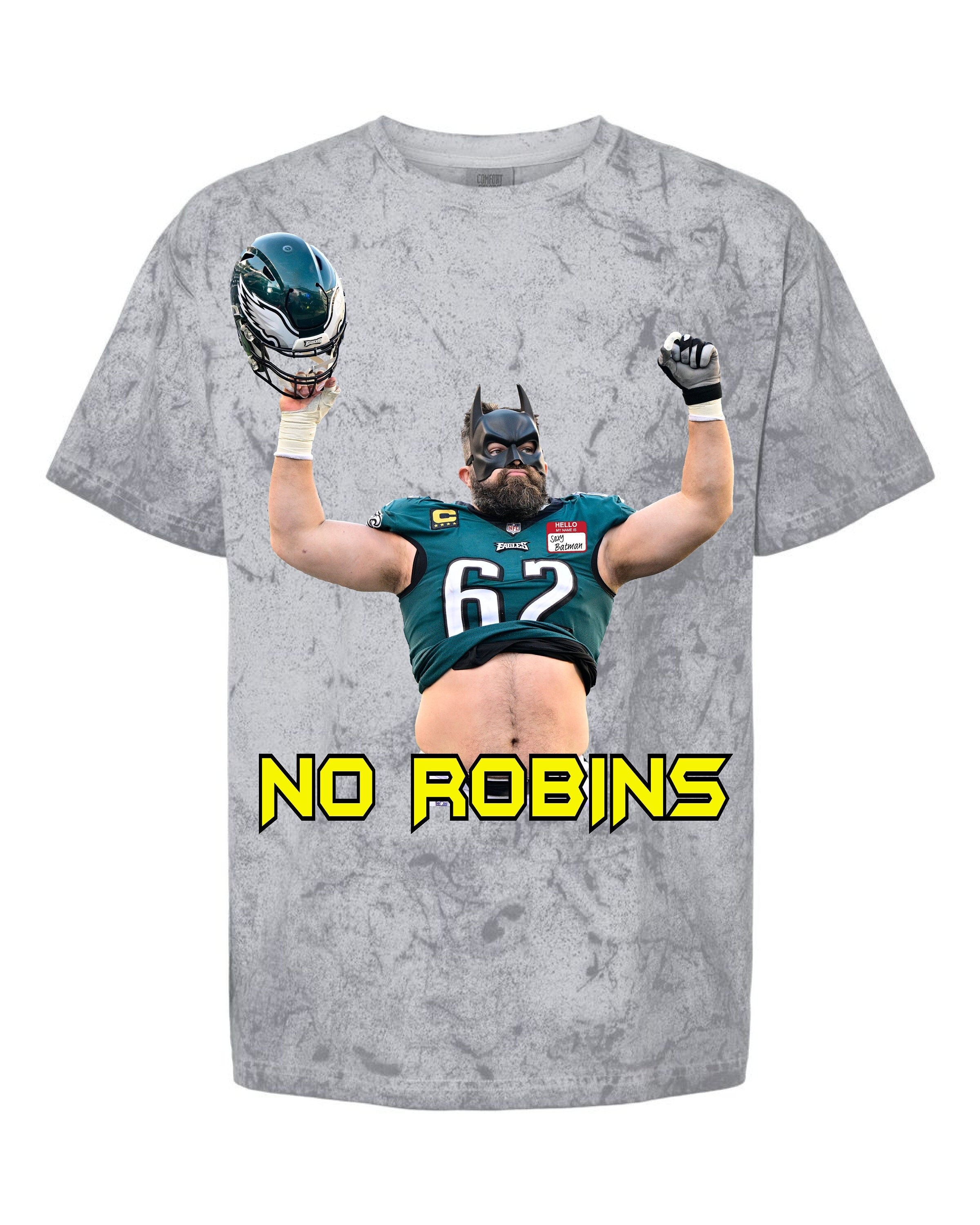 Jason Kelce Sexy Batman No Robins Philadelphia Eagles T-shirt 