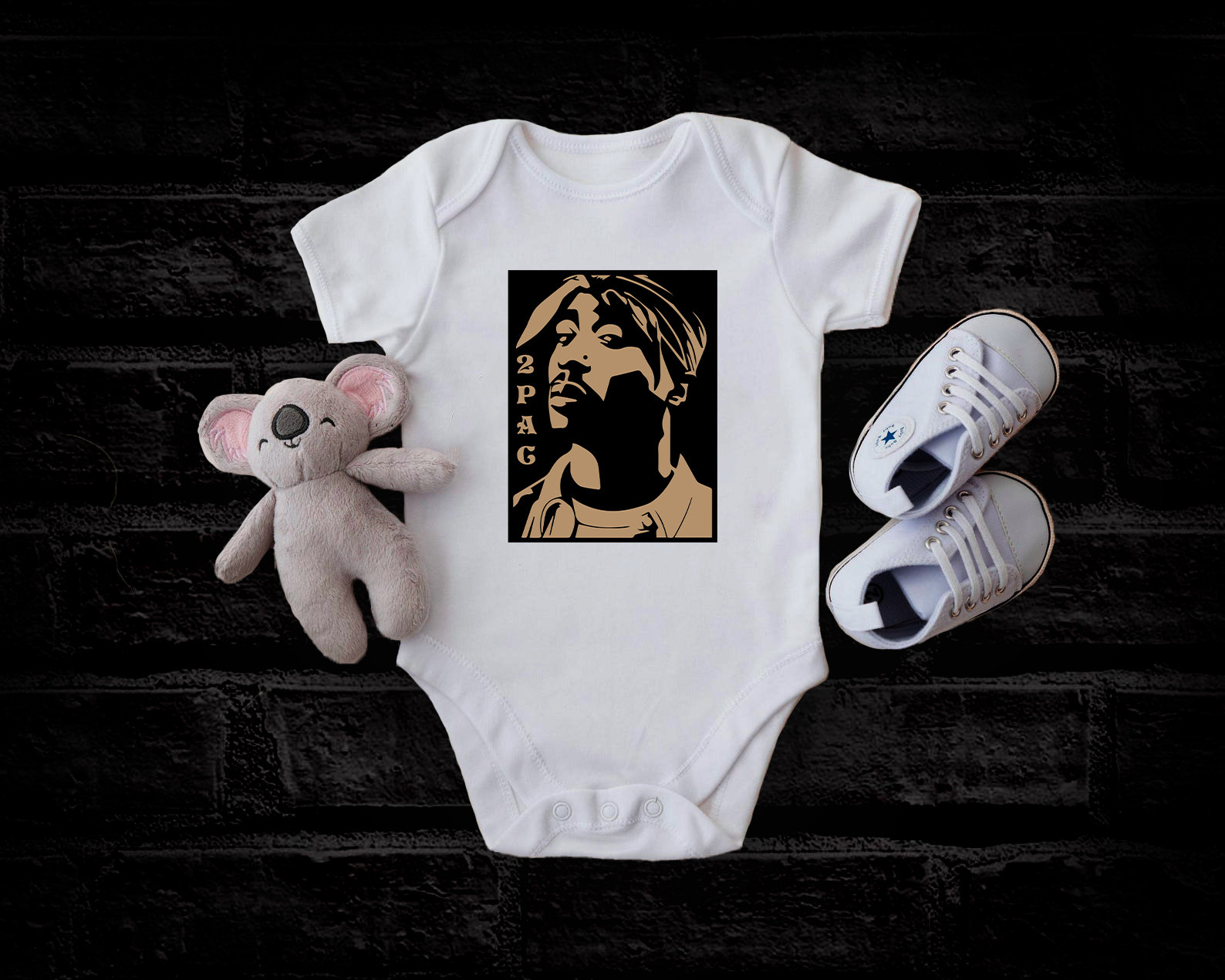 Tupac baby on sale onesie