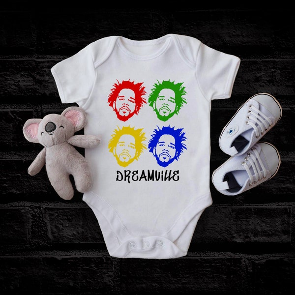 J Cole Dreamville rappeur hip hop grenouillère bébé T-shirt pour tout-petit