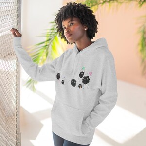 Leuke hoodie met roetsprites, gezellig sweatshirt voor anime- en tekenfilmliefhebbers, perfect cadeau voor verjaardagen, feestdagen, loungekleding, Miyazaki, Ghibli