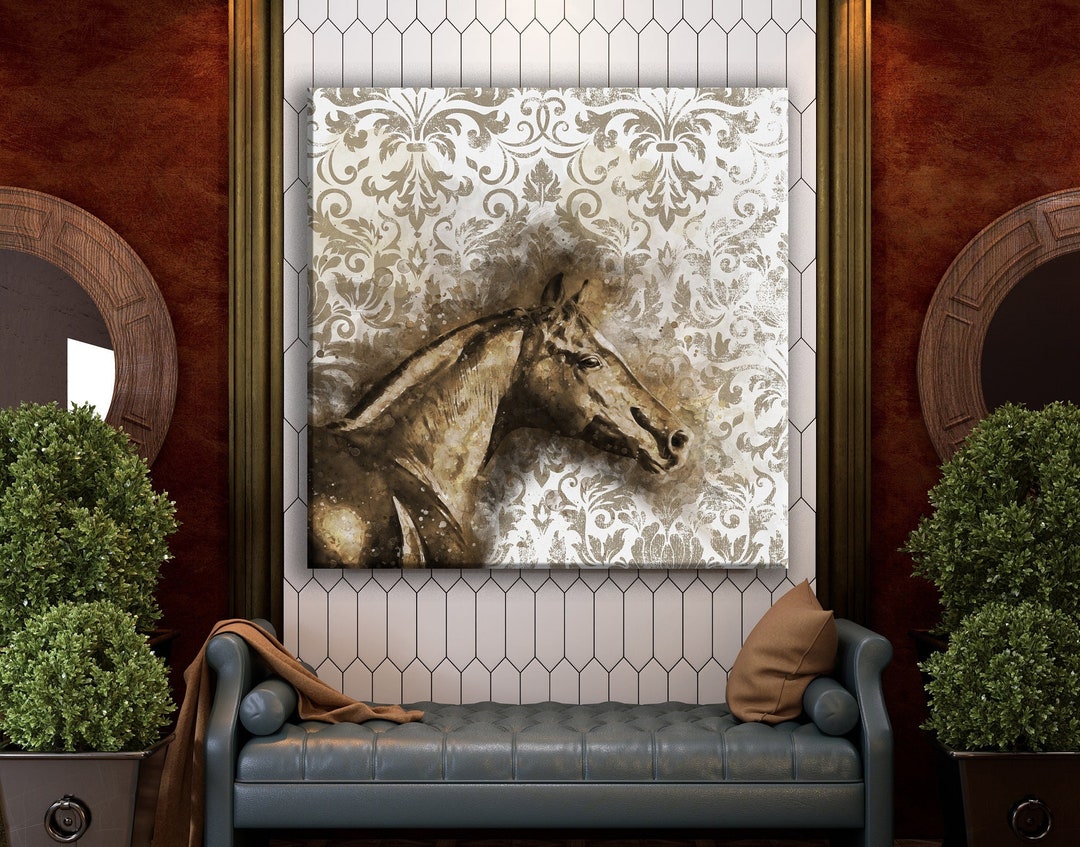 Large Horse Canvas, Large Horse Wall Art, Extra Large Wall Art Abstract