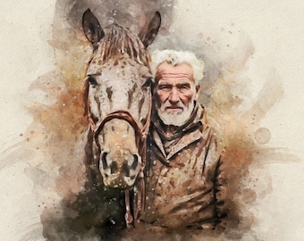 Gepersonaliseerde vadertekening, vaderdagcadeau voor hem van dochter-vrouw, zinvol kunstwerk, verjaardagskunstcadeau, Vaderdag onvergetelijk