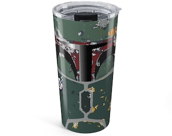 Gobelet Boba Fett 20 oz | Star Wars, coupe Boba Fett, gobelet mandalorien, verres de science-fiction, gobelet geek, gobelet personnalisé