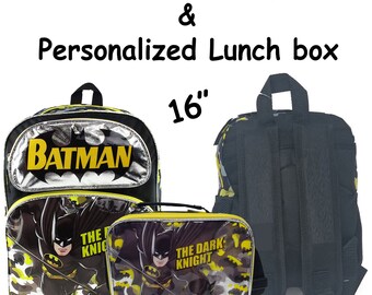 personalized batman backpack