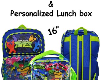 Personalised Name TMNT Themed Keyring Turtles School Bag Tag Personalised Name TMNT Themed Keyring Turtles School Bag Tag