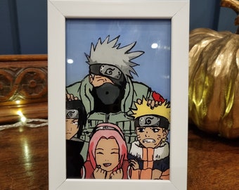 Glass Painting Anime Etsy