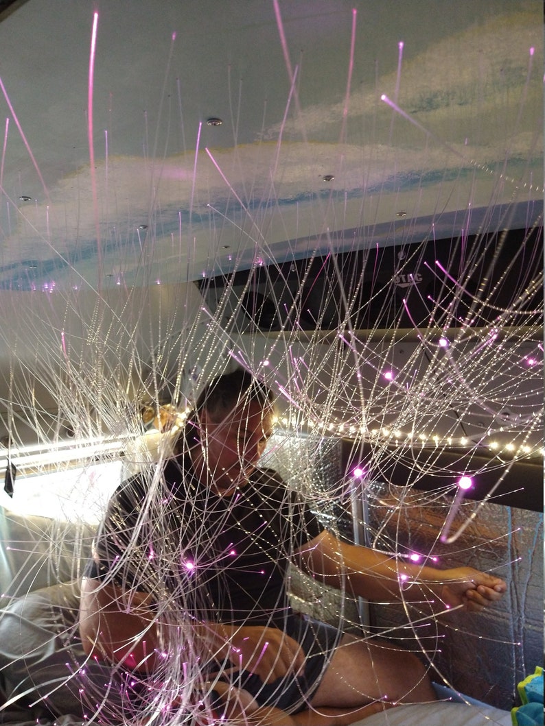 Fiber Optic Ceiling Panels for Bedroom, Tiny Home, RV, Skoolie, Van
