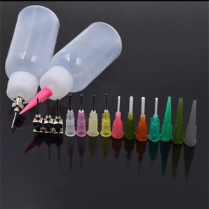 Puntjestools - Hennafles - Applicatorfles - Knijpfles - Dot-tekentools - Fles met naaldpunt - Art Tattoo Tips voor 3D-stippen