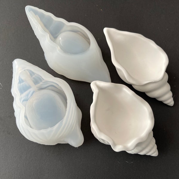 Mold - Shell Shape 2 sizes. Easy to make Concrete Shell Shape, Silicone Mold, DIY Shell Mold, Mold, Silicon, Smooth finish, excellent output