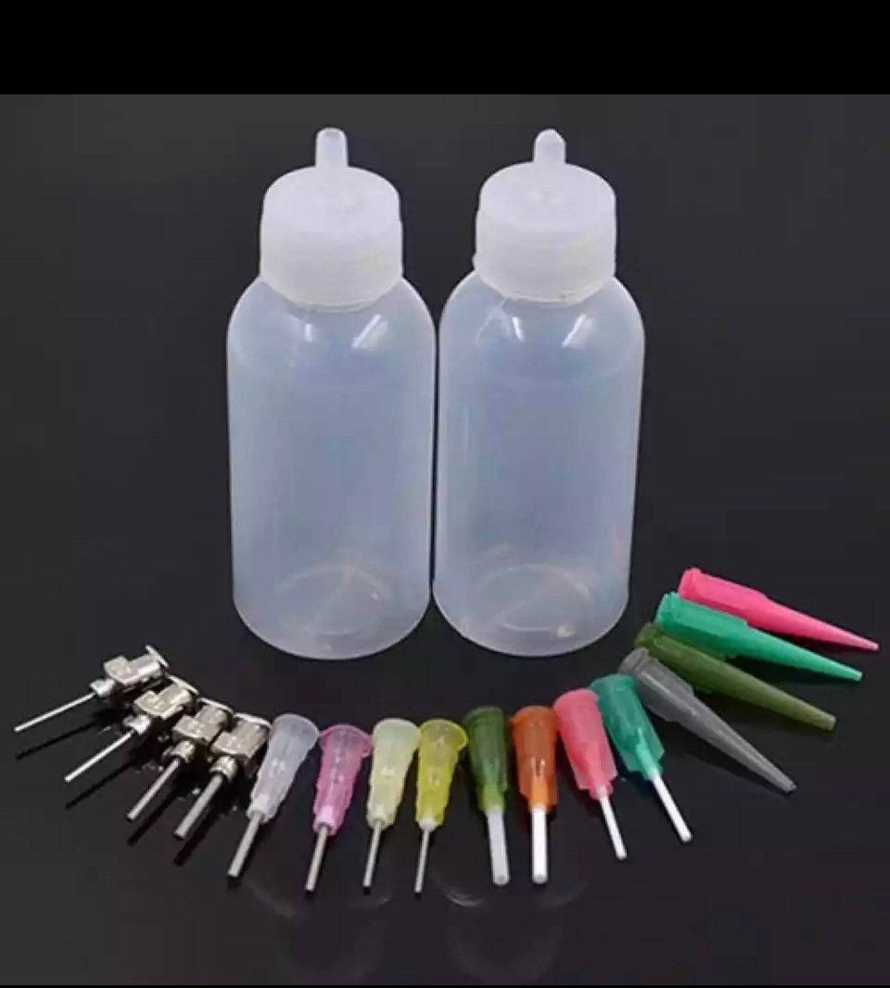 40 pc Squeeze Bottle Dotting Tool Set with Assorted Needle Tip