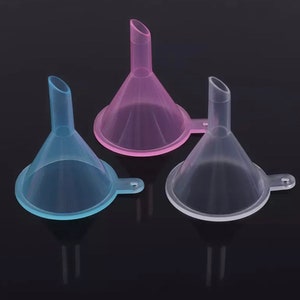 Small Plastic Funnel For Liquid Pouring/ Mini Liquid Oil Funnel/ 6mm Hole Diameter /Perfume Lotion Funnel/Small Funnel/ Good Quality funnel