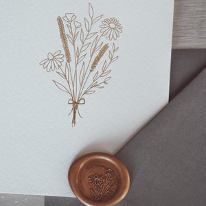 Pack of 12 - Gold Foil Design Greetings Card with Envelope & Wax Seal