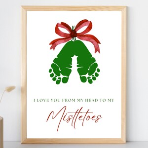 Mistletoe Baby Feet Keepsake: DIY Christmas Craft (PDF Pattern)