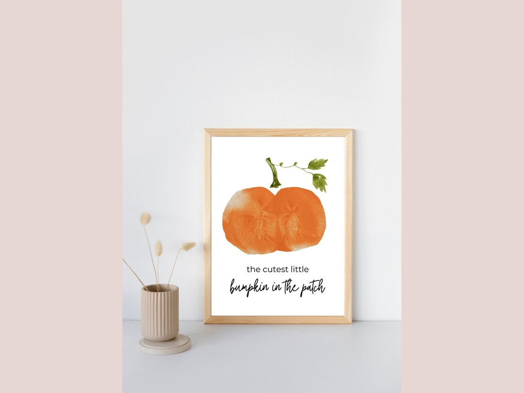 Baby Bumpkin Printable Pumpkin Baby Bum Stamp Art DIY Fall Baby