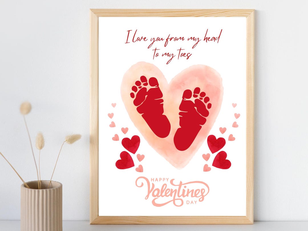First Valentine's Valentines Day Art For Babies Valentine's