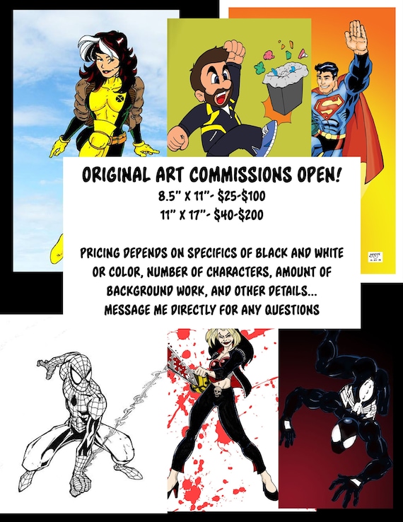 Original Art Commissions Etsy