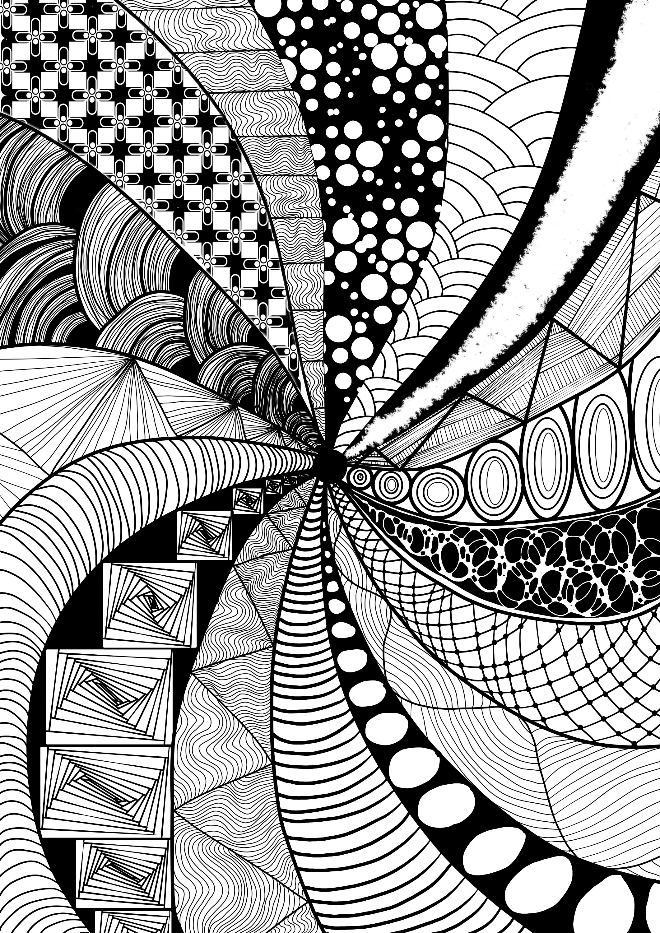 Creative Zentangle Drawing Templates: Original Designs for Adults and Kids  , Doodle and Tangle Art 