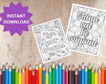 Dibujos para colorear imprimibles para niños, perfectos para la educación en casa, motivadores, para aliviar el estrés y mejorar el estado de ánimo.